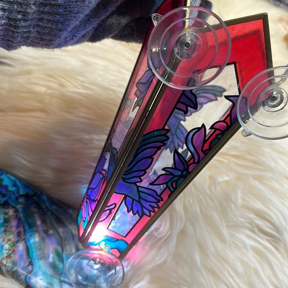 Window hummingbird feeder stained glass.   2 - Picture 4 of 15